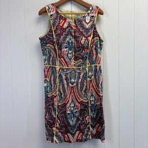 Vintage Robbie Bee Womens 90s Y2K Old Money Artsy Dress Size 14 Maximalist Chic